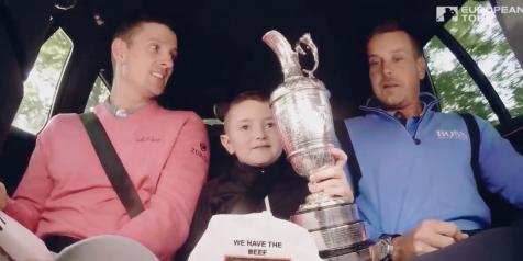 Watch a 9-year-old boy get the best birthday surprise ever thanks to a foursome of European Tour pros