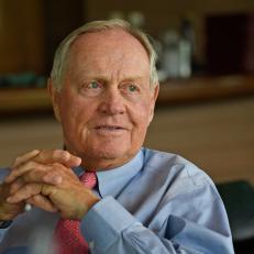 DUBLIN, OHIO - JUNE 03: Tournament host Jack Nicklaus relaxes in the clubhouse during the third round of the Memorial Tournament presented by Nationwide at Muirfield Village Golf Club on June 3, 2017 in Dublin, Ohio. (Photo by Chris Condon/PGA TOUR)