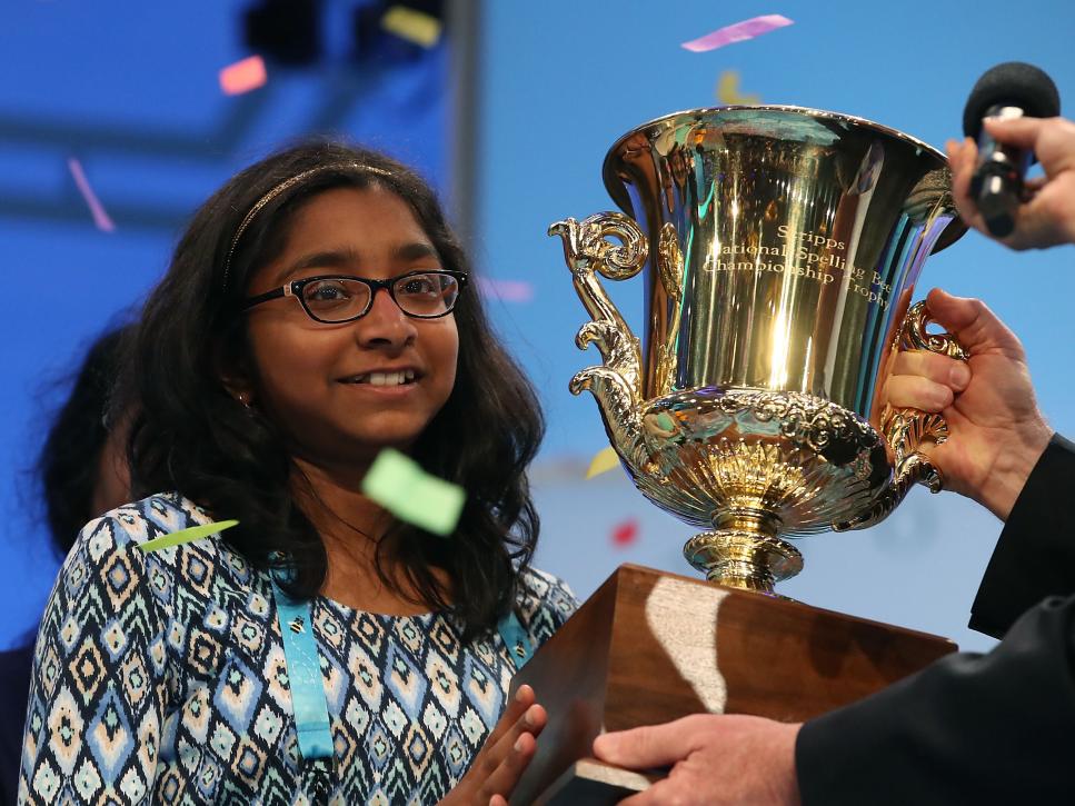 Students Compete In The Finals Of The Scripps National Spelling Bee