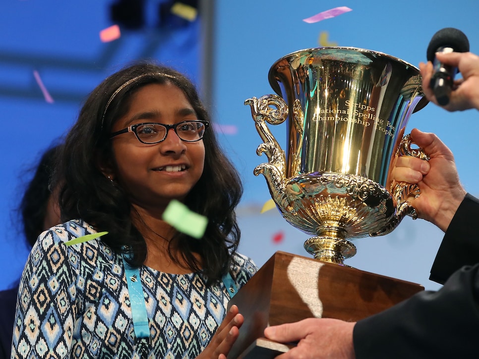 Students Compete In The Finals Of The Scripps National Spelling Bee