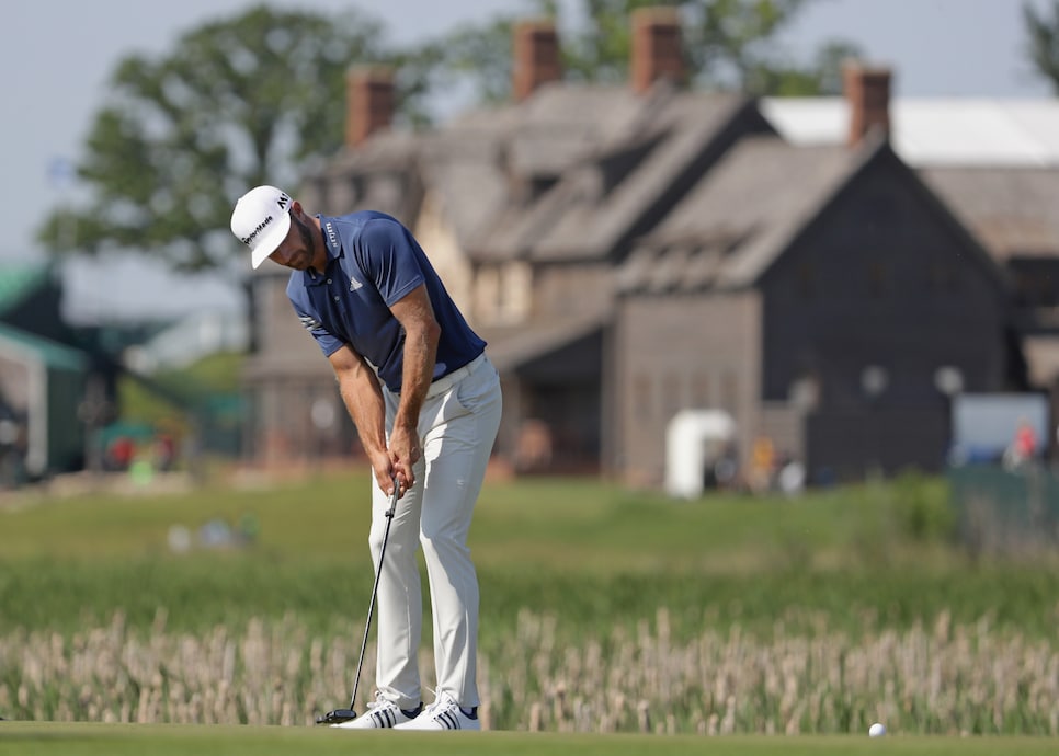 during a practice round prior to the 2017 U.S. Open at Erin Hills on June 13, 2017 in Hartford, Wisconsin.