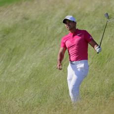 during the first round of the 2017 U.S. Open at Erin Hills on June 15, 2017 in Hartford, Wisconsin.