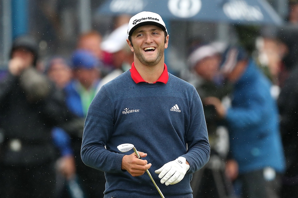 during the final round of the Dubai Duty Free Irish Open at Portstewart Golf Club on July 9, 2017 in Londonderry, Northern Ireland.