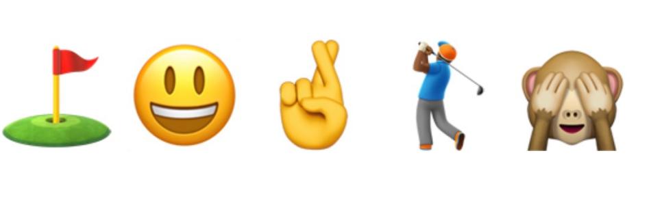 Your golf round, as explained by emojis.