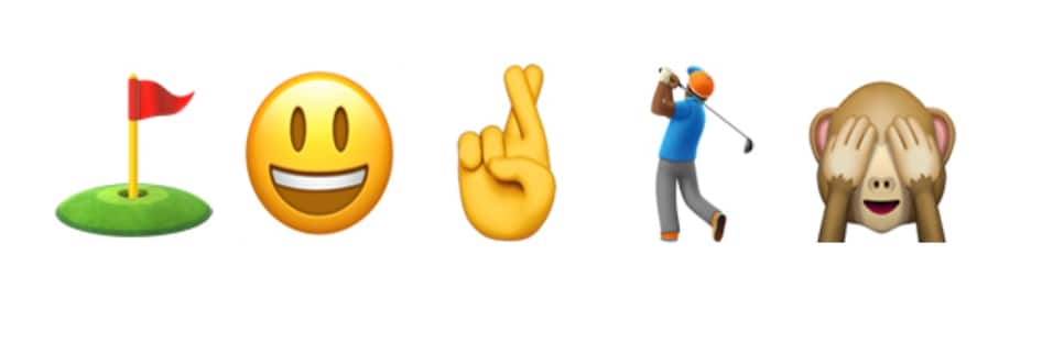 Your golf round, as explained by emojis.