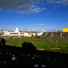 17 Jul 1998:  General view of the 18th green during the British Open at Royal Birkdale Golf Club in Lancashire, England. \ Mandatory Credit: Stephen  Munday/Allsport