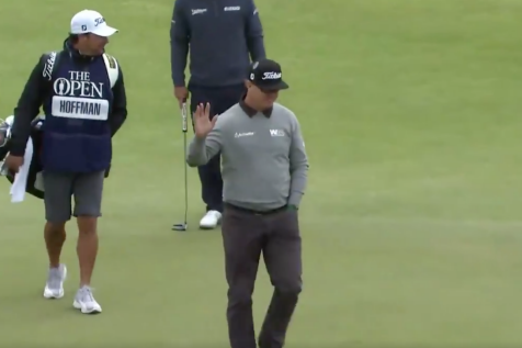 British Open 2017: Watch Charley Hoffman make unbelievable eagle on the first hole at Royal Birkdale