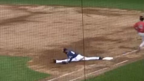 This video of a minor league player doing the splits will tear your hamstrings by proxy