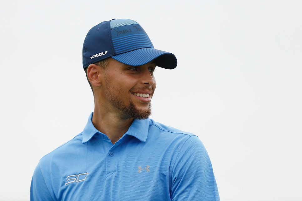 Stephen Curry hits hole-in-one at celebrity tournament, celebrates  appropriately