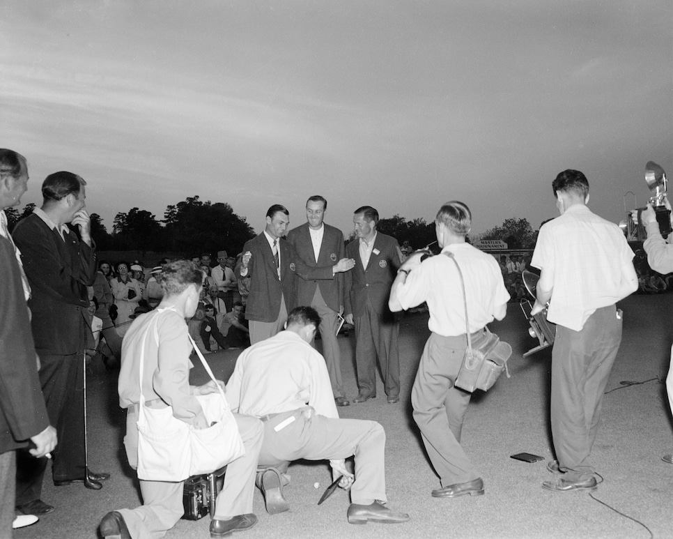 Ben Hogan, Herman Keiser and Bobby Jones 1946 Masters