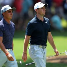 during the first round of the 2017 PGA Championship at Quail Hollow Club on August 10, 2017 in Charlotte, North Carolina.