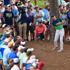 during the second round of the 2017 PGA Championship at Quail Hollow Club on August 11, 2017 in Charlotte, North Carolina.