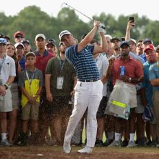 during the third round of the 2017 PGA Championship at Quail Hollow Club on August 12, 2017 in Charlotte, North Carolina.
