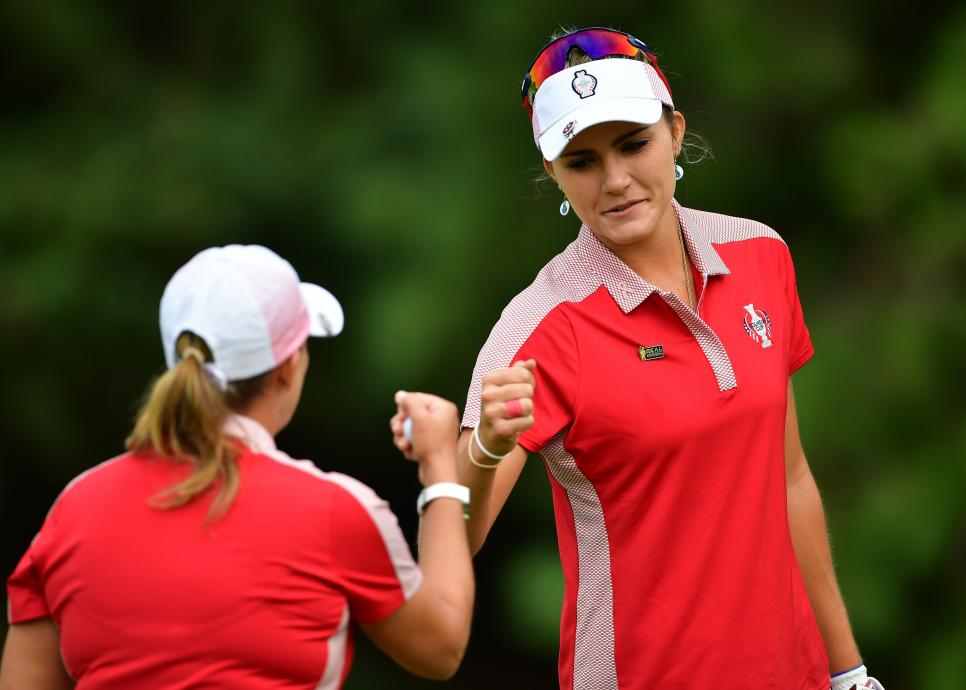 lexi thompson and cristie kerr Solheim Cup