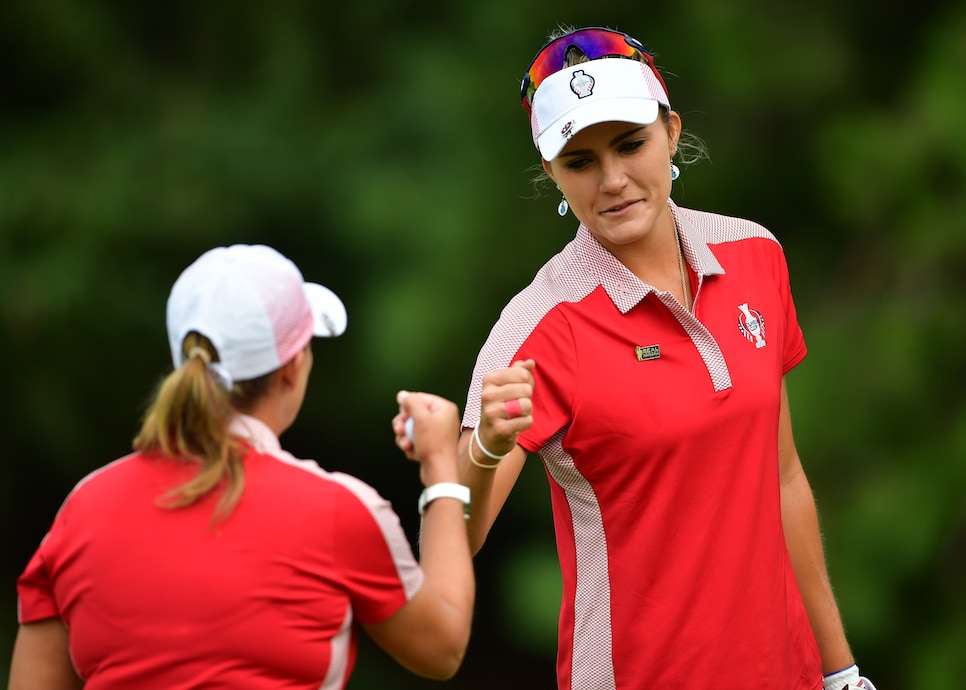 lexi thompson and cristie kerr Solheim Cup