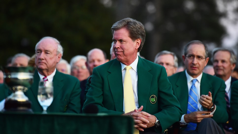 during the final round of the 2017 Masters Tournament at Augusta National Golf Club on April 9, 2017 in Augusta, Georgia.