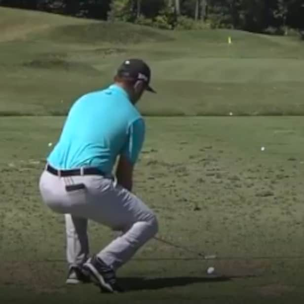 Jon Rahm's Squatting Flop Shots On The Range (with A 4-iron!) Are 