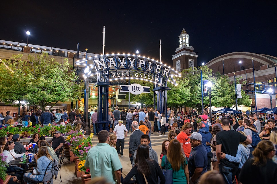 navy pier beer garden live music