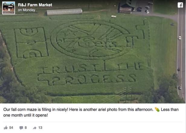 This Philadelphia 76ers-themed corn maze is a sight to behold | Golf ...