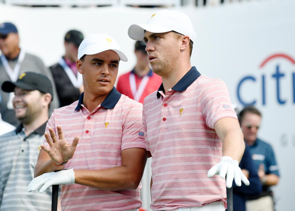 Rickie Fowler Justin Thomas Presidents Cup - Round Two