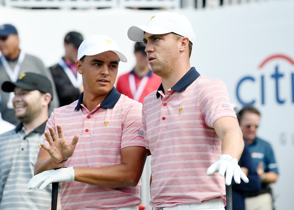 Rickie Fowler Justin Thomas Presidents Cup - Round Two