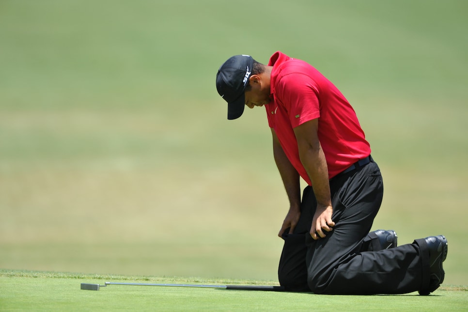 16 June 2008: Tiger Woods during the 108th US Open Championship playoff round at Torrey Pines South Golf Course in San Diego, CA. (Photo by Chris WIlliams/Icon Sportswire via Getty Images)