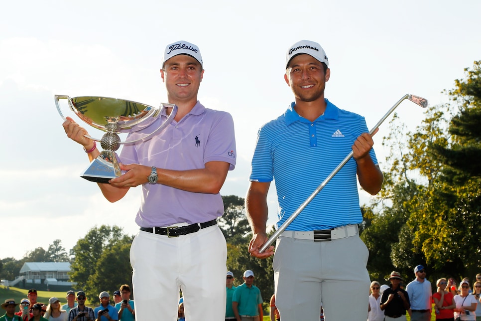 during the final round of the TOUR Championship at East Lake Golf Club on September 24, 2017 in Atlanta, Georgia.