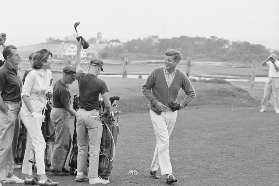 John Kennedy Playing Golf