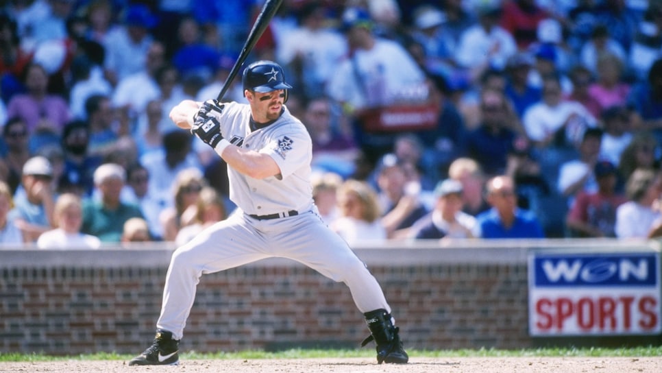 Infielder Jeff Bagwell of the Houston Astros poses for a studio