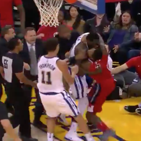 Bradley Beal and Draymond Green got into a good old-fashioned hugging match