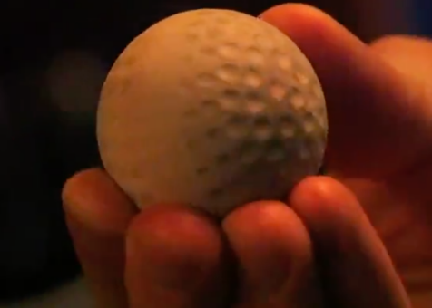 Tony Robbins feeds fish by hitting these special golf balls into the ocean