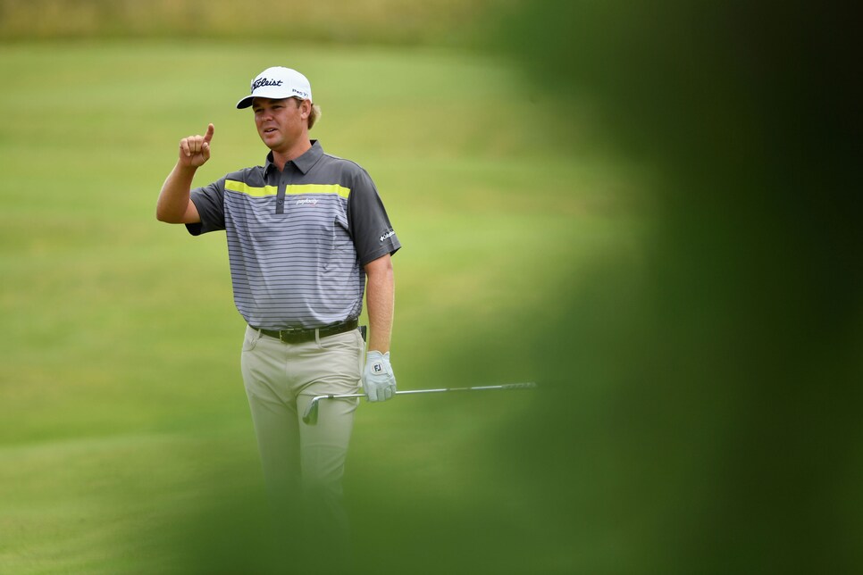 xxxx during previews ahead of the 145th Open Championship at Royal Troon on July 12, 2016 in Troon, Scotland.