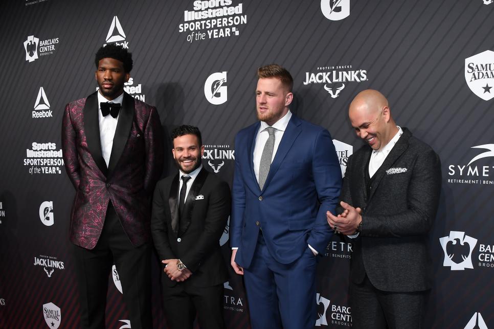 These photos of Joel Embiid and Jose Altuve at the SI Awards are ...