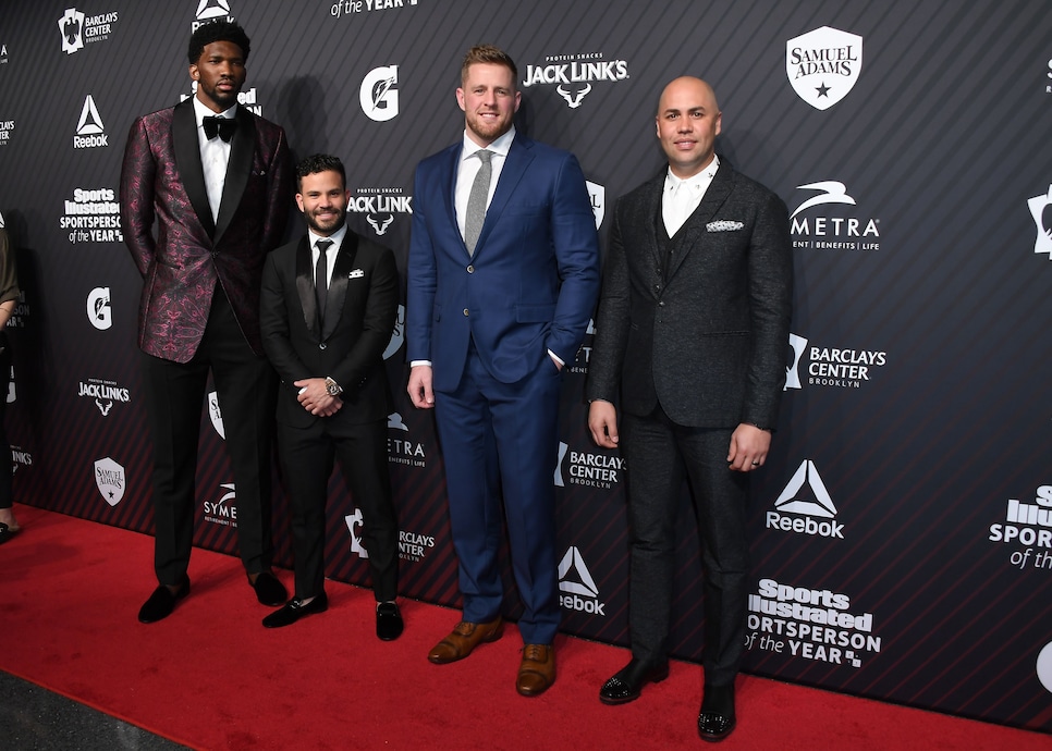 These photos of Joel Embiid and Jose Altuve at the SI Awards are ...