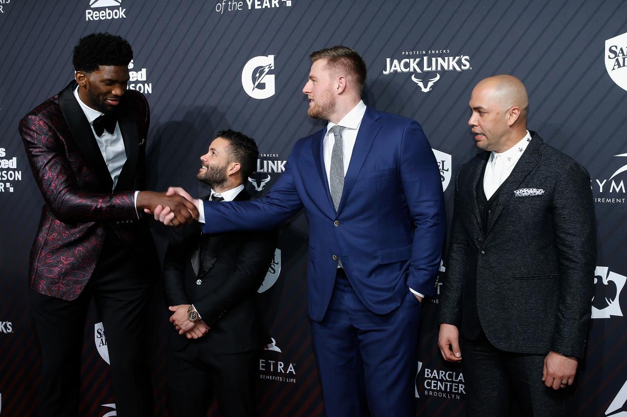 5-foot-6 Jose Altuve stood next to 7-foot Joel Embiid