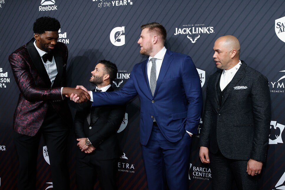 These photos of Joel Embiid and Jose Altuve at the SI Awards are ...