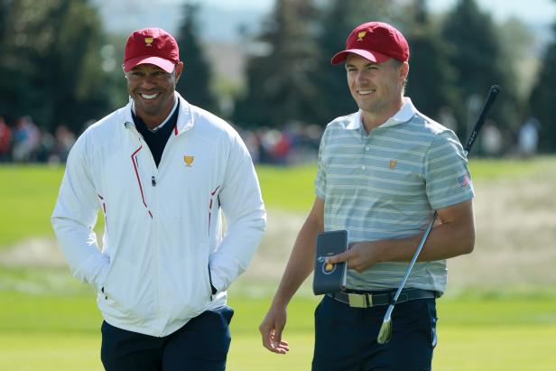 Jordan Spieth takes playful jab at Tiger Woods over his TV ratings