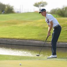 CHANDLER, AZ - DECEMBER 10: Lee McCoy hits a putt on the third hole during the final round of the Web.com Tour Qualifying Tournament at Whirlwind Golf Club on the Cattail course on December 10, 2017 in Chandler, Arizona. (Photo by Stan Badz/PGA TOUR)