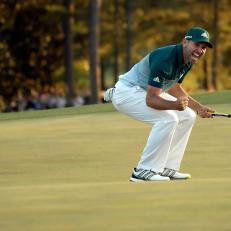 during the final round of the 2017 Masters Tournament held in Augusta, GA at Augusta National Golf Club on Saturday, April 9, 2017.