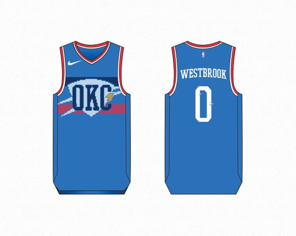 PHOTO: What do you think of the Thunder's Christmas jerseys?