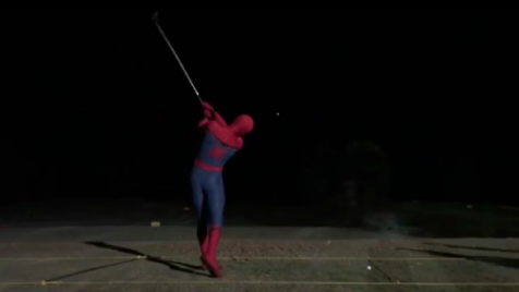 Spider-Man—AKA Tom Holland—actually has a damn good swing