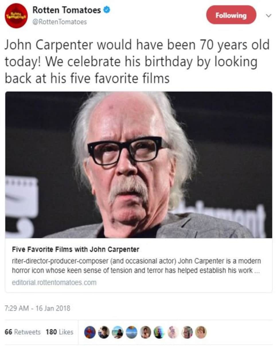 John Carpenter (@TheHorrorMaster) / X