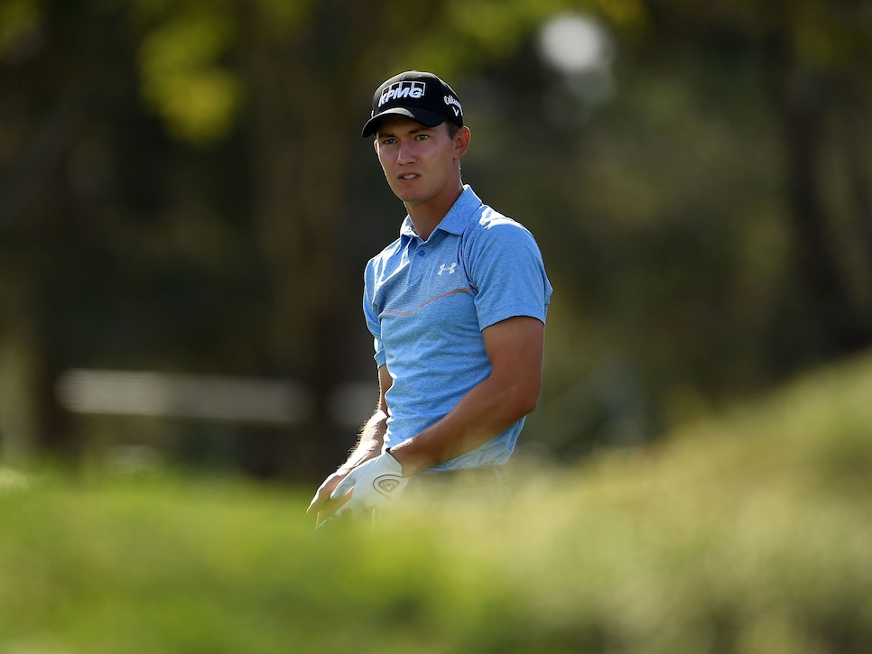 during the second round of the Shriners Hospitals For Children Open at the TPC Summerlin on November 3, 2017 in Las Vegas, Nevada.