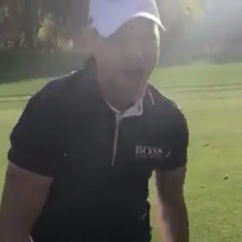 Watch Martin Kaymer's delightfully exuberant reaction to proving his caddie wrong