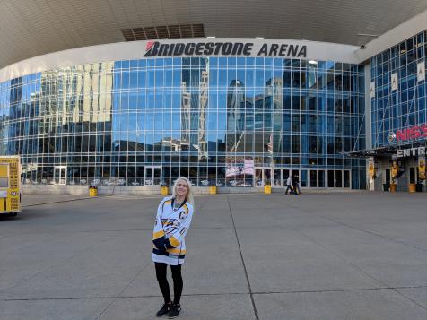 This Predators fan flew all the way to Nashville...for a road game in New Jersey