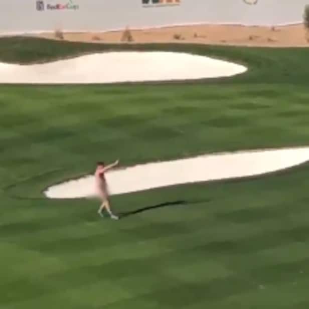 Streaker puts on lively fiveminute show at Waste Management Open's
