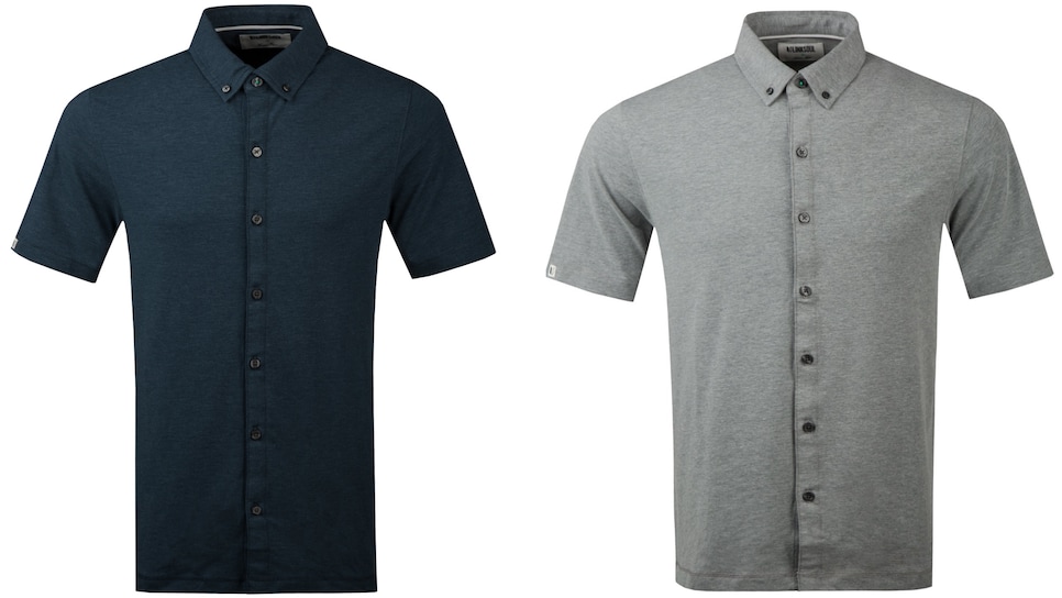 Full button outlet down golf shirts