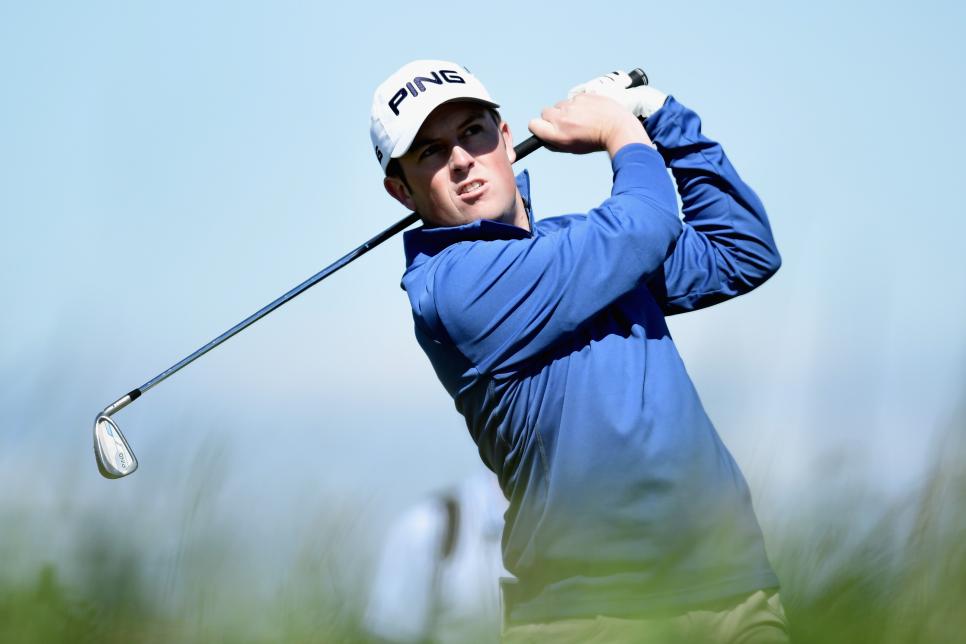 xxxx during the first round on day one of the 145th Open Championship at Royal Troon on July 14, 2016 in Troon, Scotland.