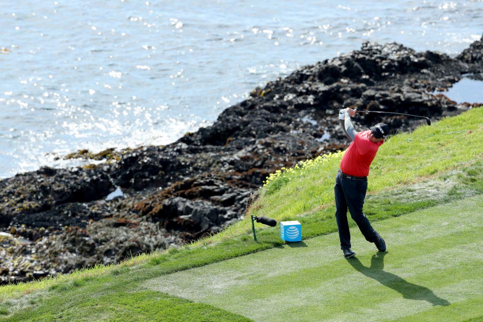 PEBBLE BEACH, CA - FEBRUARY 11:  during the Final Round of the AT&T Pebble Beach Pro-Am at Pebble Beach Golf Links on February 11, 2018 in Pebble Beach, California. (Photo by Warren Little/Getty Images)