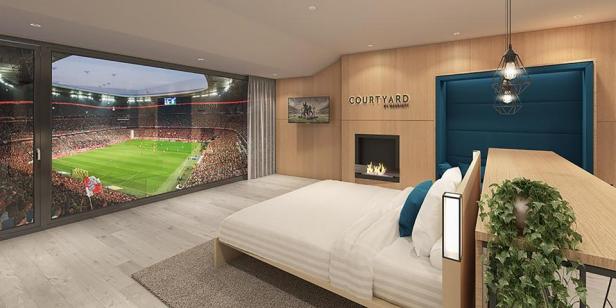 Bayern Munich unveil incredible new hotel suite overlooking the field